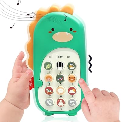 Revhq jouets de téléphone portable pour bébé avec musique, jouets de dentition pour enfants, jouets éducatifs musicaux pour bébés de 6 12 16 18 mois, tout-petits et enfants âgés de 1 an et plus. DIAYTAR COTE D'IVOIRE propose une expérience de shopping unique, avec des produits provenant de différents fabricants et fournisseurs. La boutique en ligne généraliste garantit la qualité des produits et la satisfaction des clients. Elle est devenue le premier choix pour beaucoup de clients en Côte d'Ivoire.