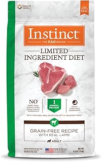 Recette de nourriture sèche naturelle pour chiens instinct sans céréales avec du vrai