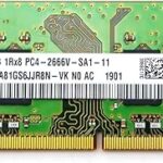 Module de mémoire sk hynix 8 go 1rx8 ddr4 so-dimm pc4-21300 2666 mhz