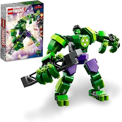 Lego marvel 76241 ensemble de construction de l'armure du robot hulk (138 pièces)