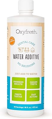 Solution de soins dentaires pour animaux de compagnie oxyfresh premium additif pour l'eau pour animaux de compagnie : meilleur moyen d'éliminer la mauvaise haleine du chien et de la mauvaise haleine du chat - combat le tartre et la plaque dentaire - si facile, il suffit de l'ajouter à l'eau ! recommandé par le vétérinaire 16 oz.. En Côte d'Ivoire, DIAYTAR COTE D'IVOIRE est la boutique en ligne qui compte avec plus de 300 000 références. Cette plateforme proposant tout type de produits, des cosmétiques aux produits culturels, est votre destination idéale pour tous vos besoins. Avec DIAYTAR COTE D'IVOIRE, achetez en toute confiance et sécurité.
