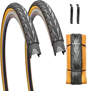 Pneus de vélo de route marron 700x35c avec valves presta à deux