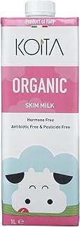 Lait écrémé biologique koita (1 l) - lait italien de qualité supérieure, teneur