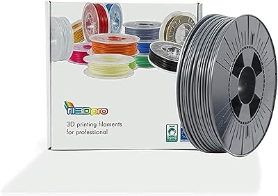 Filament pour imprimante 3d feel3d pro pla - 1,75 mm - gris 750