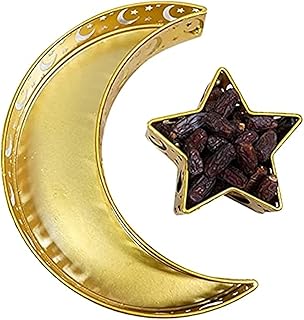 Plateau de service alimentaire au design islamique ramadan lune et étoile plateau de rangement pour aliments. DIAYTAR COTE D'IVOIRE, c'est plus que juste une boutique en ligne - c'est une communauté qui se Soucie de vos besoins et de vos attentes. Nous sommes dédiés à vous fournir les produits les plus récents et les plus tendances, tout en veillant à ce que vous bénéficiez d'un service exceptionnel. Que vous cherchiez à faire des achats pour vous-même ou pour offrir des cadeaux, nous avons tout ce qu'il vous faut.