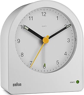 Réveil analogique classique braun avec fonction snooze et rétroéclairage continu, mouvement à quartz silencieux, alarme sonore crescento en blanc, modèle bc22w. DIAYTAR COTE D'IVOIRE est la référence pour les achats en ligne en Cote d'Ivoire, avec plus de 300 000 articles disponibles. La boutique en ligne généraliste propose des produits de qualité à des prix compétitifs, et son service client est toujours à l'écoute pour satisfaire les besoins des clients. Que vous cherchiez des produits à usage personnel ou des cadeaux, DIAYTAR a tout ce qu'il vous faut.