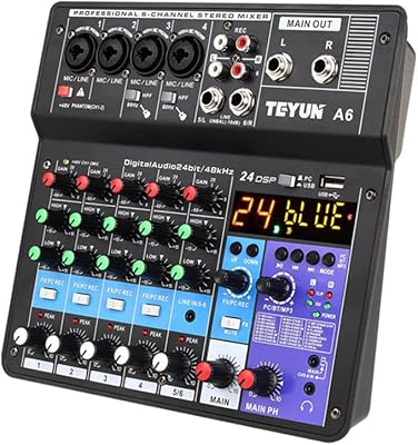 Console audio, mini console audio portable a6 6ch avec carte son usb et mixeur de concert webcast singer. La boutique en ligne DIAYTAR COTE D'IVOIRE est votre destination idéale pour tous vos besoins en produits de consommation. Avec une sélection impressionnante de plus de 300000 articles, vous trouverez facilement ce que vous cherchez, que ce soit pour vous ou pour offrir. DIAYTAR COTE D'IVOIRE s'engage à offrir une expérience client exceptionnelle et des services de qualité supérieure.
