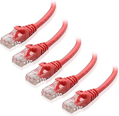 Pack de 5 pièces de câble ethernet cat 6 court de 0,5 m (câble cat 6, câble cat 6) 1,5 pieds, cordon lan d'ordinateur - tout en cuivre. DIAYTAR COTE D'IVOIRE est une boutique en ligne généraliste qui propose plus de 300000 références de produits, faisant d'elle l'un des leaders du commerce en ligne en Cote d'Ivoire. Avec une large gamme de produits, cette boutique en ligne offre aux clients ivoiriens et internationaux l'opportunité de faire leurs achats en ligne de manière pratique et sécurisée. Elle est reconnue pour sa fiabilité et son engagement à offrir les meilleurs produits.