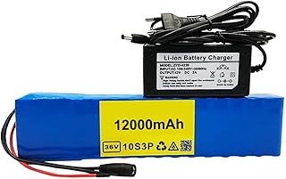 Batterie pour scooter électrique 10s3p 36v 12ah, batterie li-ion 18650, bms intégré, avec chargeur 42v 2a, pour scooter électrique 200w 250w 300w 350w 500w. DIAYTAR COTE D'IVOIRE, boutique en ligne généraliste avec plus de 300000 références, offre une large gamme de produits pour répondre à tous les besoins. Elle est devenue la boutique leader en Cote d'Ivoire grâce à sa qualité de service et sa grande variété de produits. Elle propose des produits allant de l'électronique aux vêtements en passant par les produits alimentaires.