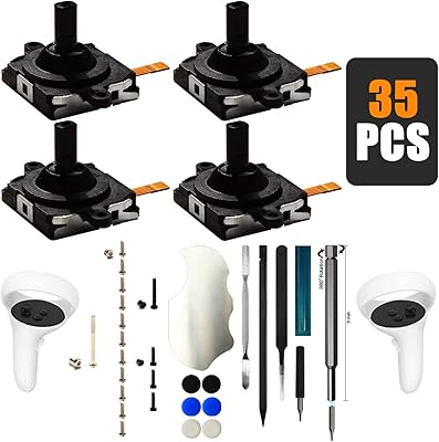 Iparto lot de 4 joysticks de remplacement pour contrôleur oculus quest 2, remplacement