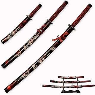 Ensemble de 3 épées de samouraï japonaises avec présentoir, motif dragon gravé edo katana sur fourreau. Diaytar Côte d'Ivoire est une boutique en ligne généraliste qui propose une gamme complète de produits pour répondre aux besoins des clients. Les produits sont classés par catégorie pour faciliter la recherche, et les clients peuvent lire les avis d'autres clients pour aider à prendre leur décision d'achat. La boutique en ligne est accessible 24h/24 et 7j/7, permettant aux clients de faire leurs achats à tout moment.