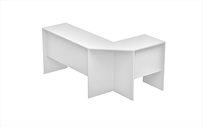 Table de bureau multi-usage, blanche - bho 08-06