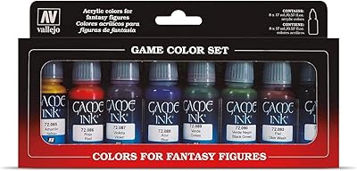 Ensemble de couleurs acryliques valejo game color games - couleurs assorties