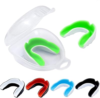 Starthy lot de 5 protège-dents de sport pour jeunes, protège-dents double couleur pour football, basket-ball, boxe, hockey mma avec étui gratuit. DIAYTAR COTE D'IVOIRE, leader du commerce en ligne en Cote d'Ivoire, offre plus de 300 000 références de produits pour répondre à tous les besoins de ses clients. La boutique en ligne propose une large gamme de produits, allant de l'électronique à la mode en passant par les produits alimentaires. Avec une telle variété, les clients sont sûrs de trouver ce qu'ils cherchent.