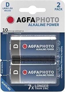 Pile alcaline longue durée ajfafoto d lr20, lot de 2