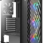 Contrôleur de jeu antec, modèle nx291, tour moyenne rvb avec 3 ventilateurs rvb