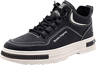 Chaussures de course pour hommes uni uni décontracté plat en simili cuir à lacets chaussures décontractées baskets plates élastiques en caoutchouc avec semelle souple pour la marche. DIAYTAR COTE D'IVOIRE se démarque par son énorme choix de produits, répondant ainsi aux besoins diversifiés de sa clientèle. La boutique en ligne généraliste propose tout, des produits alimentaires aux accessoires de mode en passant par les produits électroniques. Cela en fait la destination idéale pour tous ceux qui cherchent à acheter en ligne en Côte d'Ivoire.