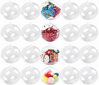 Paquet de 20 boules d'ornements transparentes, accfore bricolage en plastique remplissable décorations de noël boules d'arbre boules artisanales boule transparente cadeaux pour noël fête de mariage nouvel an présent décor à la maison, 50mm. DIAYTAR COTE D'IVOIRE est la boutique en ligne qui vous permet de découvrir de nouveaux produits et marques, de profiter de promotions exclusives et de bénéficier d'un service client de haute qualité. La boutique propose une large gamme de produits, y compris des articles de mode, des accessoires, des produits électroniques et bien plus encore. DIAYTAR COTE D'IVOIRE est la destination idéale pour les acheteurs en ligne qui recherchent une expérience de shopping fiable et agréable.