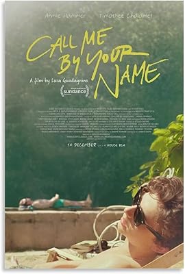 Affiche de film tinka call me by your name, affiche murale en toile pour décoration de chambre à coucher, 12 x 18 pouces (30 x 45 cm). DIAYTAR COTE D'IVOIRE propose une large gamme de produits, allant des dernières tendances de la mode aux produits électroniques de pointe, en passant par les produits cosmétiques et les accessoires pour la maison. La boutique collabore avec des marques réputées pour offrir des produits de haute qualité à des prix abordables.