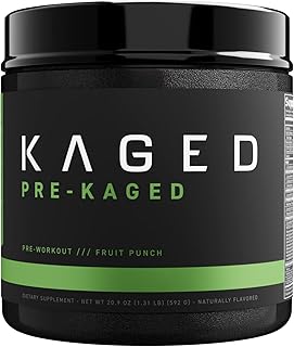 Poudre d'échauffement pré-kagée kaged muscle, saveur de smoothie aux fruits 1,41 lb