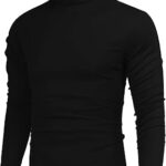 Pull tricoté thermique décontracté à col rond et coupe ajustée pour hommes