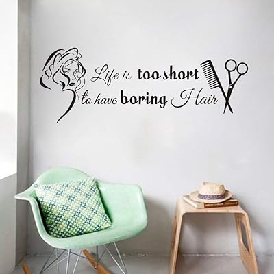 Sticker mural en vinyle avec citations en vinyle pour salon de coiffure muhair wall élégant pour décoration de salon de manucure pour femmes. DIAYTAR COTE D'IVOIRE s'engage à offrir à ses clients une expérience d'achat en ligne sécurisée et fiable. Les transactions sont protégées par des protocoles de sécurité avancés, et les informations personnelles des clients sont traitées avec confidentialité. La boutique en ligne propose également des conseils d'achat et des recommandations personnalisées pour aider les clients à trouver les produits qui leur conviennent le mieux.