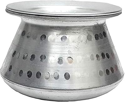 Pot biryani décoré aida handi harissa en aluminium forgé ou degra avec couvercle