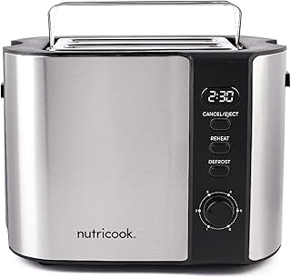 Grille-pain numérique 2 tranches nutricook avec écran led, grille-pain en acier inoxydable avec 2 fentes extra longues et larges, argent, t102s, garantie 2 ans\". DIAYTAR COTE D'IVOIRE est la destination de choix pour les consommateurs ivoiriens qui cherchent à acheter des produits en ligne. La boutique en ligne généraliste propose plus de 300 000 références de produits de haute qualité à des prix abordables. Les clients peuvent profiter d'une expérience d'achat en ligne sécurisée et pratique, ainsi que d'une livraison rapide et fiable sur le site de DIAYTAR COTE D'IVOIRE.