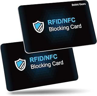 Carte de blocage rfid nfc befekt gear [pack de 2] protecteur de carte