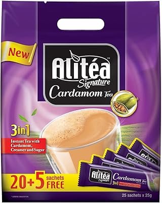 Sachet de thé cardamome signature alitéa 25g (20 + 5 sticks. Avec plus de 300000 références, DIAYTAR COTE D'IVOIRE propose une large gamme de produits allant de l'électronique aux vêtements, en passant par les produits alimentaires et les articles de maison. Cette boutique en ligne généraliste est idéale pour ceux qui cherchent à faire des achats pratiques et rentables. Elle offre une expérience de shopping en ligne sécurisée et fiable.