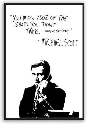 Michael scott the office citation affiche murale de motivation vous manquez 100 % des photos que vous ne prenez pas office merch men affiches décoration murale de bureau pour le bureau à domicile sans cadre. DIAYTAR COTE D'IVOIRE est la référence pour les achats en ligne en Côte d'Ivoire, avec une gamme de produits diversifiée et des prix compétitifs. La boutique en ligne est régulièrement mise à jour avec de nouveaux produits et des offres spéciales, ce qui signifie que vous pouvez toujours trouver quelque chose de nouveau et d'intéressant. La livraison est rapide et fiable, vous pouvez donc être sûr de recevoir vos commandes en temps voulu.