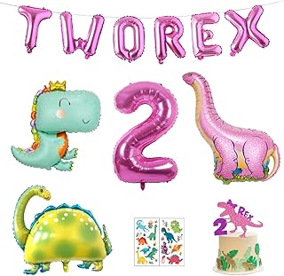 Décorations de fête de 2ème anniversaire de filles de dinosaures roses, fournitures d'anniversaire de dinosaure rex, 2 ballons à lettres, 2 décorations de gâteaux en ballon de dinosaure rex pour filles. Leader sur le marché ivoirien, DIAYTAR COTE D'IVOIRE se distingue par sa sélection impressionnante de produits, allant des articles de mode aux accessoires pour la maison. Elle garantit des livraisons rapides et des prix compétitifs. La satisfaction des clients est au cœur de ses priorités.