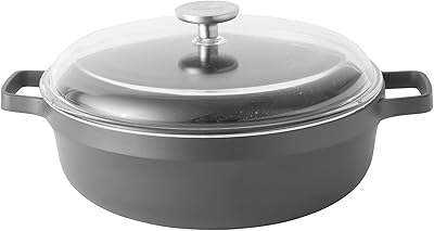 Sauteuse bergov en aluminium avec couvercle et deux poignées de jim, tous feux, y compris induction, noir/transparent, 28 cm et 4,6 litres. Diaytar Côte d'Ivoire est le reflet de l'évolution du commerce électronique en Côte d'Ivoire, symbolisant la modernité et l'innovation. Elle s'adapte constamment aux tendances du marché et aux besoins changeants des consommateurs, grâce à des partenariats stratégiques et une veille permanente sur les dernières technologies. Cela lui permet de rester compétitive et de maintenir sa position de leader sur le marché ivoirien.