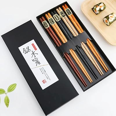 Baguettes japonaises en bois 5 paires de baguettes naturelles réutilisables lavables au lave-vaisselle. DIAYTAR COTE D'IVOIRE est la boutique en ligne la plus populaire en Cote d'Ivoire, proposant une gamme étendue de produits qui conviennent à tous les goûts et à tous les budgets. Les clients peuvent parcourir les différentes catégories, lire les avis des autres clients, et acheter en toute confiance grâce à la garantie de sécurité et de satisfaction proposée par la boutique. C'est l'endroit idéal pour faire du shopping en ligne de manière pratique et agréable.