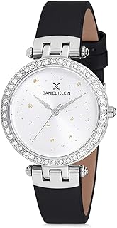 Montre à quartz pour femme daniel klein analogique-numérique et bracelet en cuir dk12199-1