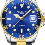 Deavally montre pour hommes élégante multifonction business casual montre en acier inoxydable étanche