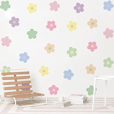24 pièces y2k autocollants muraux décoration de chambre de filles mignonnes jolis autocollants