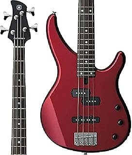 Guitare basse électrique 4 cordes yamaha trbx174 rm rouge métallisé