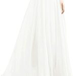 Jupe longue plissée vintage en mousseline de soie, longueur cheville, pour femme