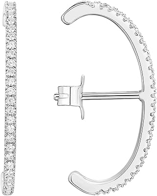 Pavoi boucles d'oreilles minimalistes plaquées or 14 carats avec boucles en forme