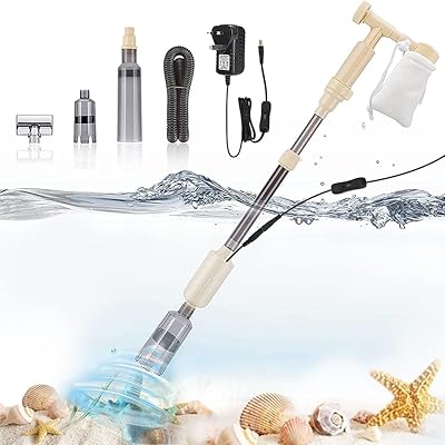 Nettoyeur de gravier d'aquarium, aspirateur d'aquarium 5 en 1, kit de filtre à siphon électrique d'aquarium avec contrôleur de débit d'eau réglable pour changer l'eau et laver le sable.. DIAYTAR COTE D'IVOIRE est une boutique en ligne généraliste qui propose plus de 300000 références de produits. Cette boutique en ligne est réputée pour sa large sélection de produits et sa qualité de service. Elle est considérée comme l'une des meilleures boutiques en ligne de Côte d'Ivoire.