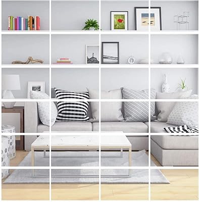 24 feuilles de miroir flexibles auto-adhésives en plastique sans verre pour la décoration de la maison, 6x9. Avec plus de 300 000 produits à disposition, DIAYTAR COTE D'IVOIRE est la destination idéale pour tous vos besoins d'achat en ligne en Cote d'Ivoire. Nous mettons notre expertise à votre service pour vous proposer les meilleures marques et les meilleurs prix. Notre objectif est de rendre chaque achat une expérience agréable et satisfaisante.