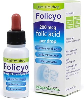 Acide folique 200 microgrammes par goutte convient à tous les âges aide à traiter l'anémie 30 ml de folicio. DIAYTAR COTE D'IVOIRE, avec ses plus de 300000 références, est la destination idéale pour ceux qui cherchent à acheter des produits de qualité à des prix compétitifs en ligne. Elle se caractérise par une expérience d'achat simple, des délais de livraison rapide et un service après-vente efficace. Les produits proposés par DIAYTAR COTE D'IVOIRE sont sélectionnés avec soin pour garantir la satisfaction des clients.