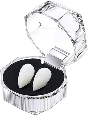 Coffret de dents de cosplay d'halloween playmate zombie et loup-garou dans un coffret cadeau pour les fêtes masquées et 1 paire de crocs de dents de vampire (17 mm). DIAYTAR COTE D'IVOIRE représente l'excellence dans le commerce électronique en Côte d'Ivoire. La boutique se distingue par sa large sélection de produits, son système de paiement sécurisé et ses promotions régulières. C'est un endroit où les clients peuvent faire des achats en toute confiance.