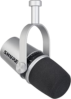 Microphone professionnel mv7 pour la diffusion compatible avec les appareils dotés
