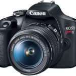 Appareil photo reflex numérique canon eos rebel t7 18-55 mm f/3.5-5.6 - noir