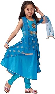 Costume salwar ashwini pour fille avec col brodé | costume salwar pour enfants