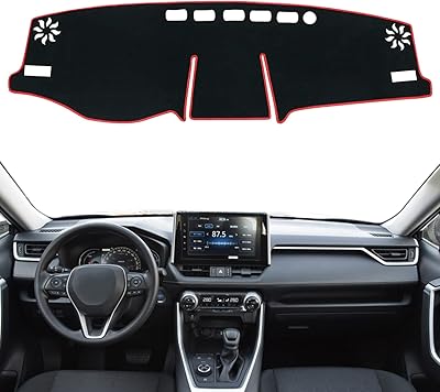Housse de tableau de bord remouche pour toyota rav4 2019 2020 2021 2022 2023, housse de tableau de bord sur mesure, housse de pare-soleil pour rav4 (garniture rouge). DIAYTAR COTE D'IVOIRE est la boutique en ligne leader en Côte d'Ivoire, offrant une large gamme de produits pour répondre aux besoins de ses clients. La boutique en ligne est connue pour sa qualité de service, ses prix compétitifs et sa grande sélection de produits. Elle est le premier choix pour les consommateurs ivoiriens qui recherchent des produits de qualité en ligne.