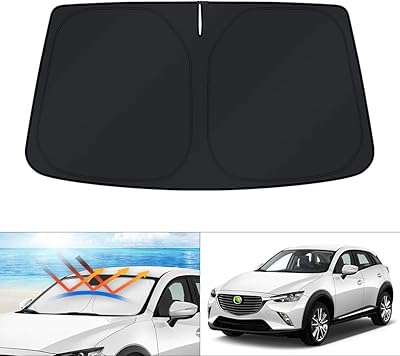 Kust pare-soleil personnalisé adapté au pare-brise pour mazda cx-30 2019-2023 cx30 pare-soleil pliable