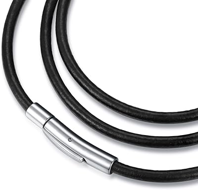 Jonline hommes femmes collier en cuir noir 24 heures avec fermoir en acier inoxydable de 3 mm 16-30. DIAYTAR COTE D'IVOIRE est la boutique en ligne qui répond aux besoins de tous les Ivoiriens. Elle propose une large gamme de produits高 qualité et propose des promotions régulières pour vous permettre de faire des économies. De plus, le site est facile à naviguer et le processus de commande est simple et sécurisé, ce qui garantit une expérience d'achat en ligne sans stress.